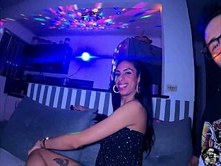 Beautiful shemale Brunna Garcia in hot solo and 1on1 action