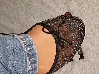 Intimate webcam session with milf in fetish setting