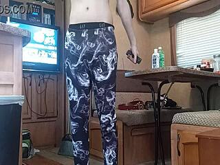 Two gay twink friends embark on a camping trip alone