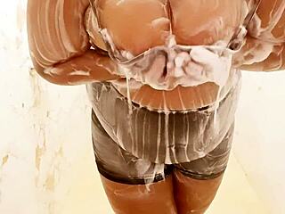 Manipuri sexy girl plays with her big boobs and tits