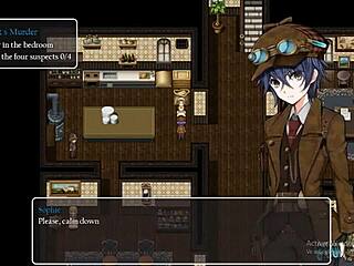 Petite Detective Girl Dances In Steam City