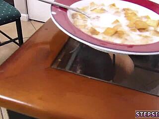 Casting teen sucking stepbro's banana in interview