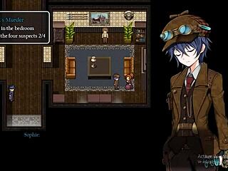 Petite Detective Girl Dances In Steam City