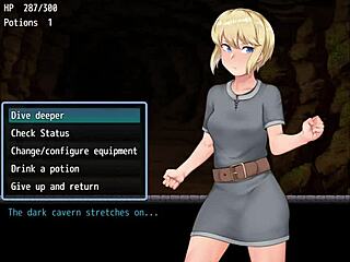 Blonde Alissa Explores Monster-Filled Cave For Lost Things In Ep1.