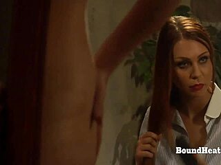 Lesbian Slave Washing Her Whipped And Scarred Body In Front Of Madame