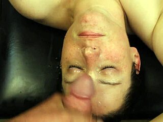 dirtydees enjoys cum puddles on her face in homemade video