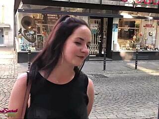 emma secret fucks boldly in city center