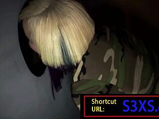 Texas Slut Virgo's First Gloryhole Blowbang