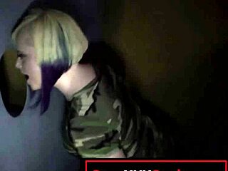 Texas Slut Virgo's First Gloryhole Blowbang