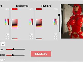 3D bondage fetish game with Sexy Tits and Big Boobs