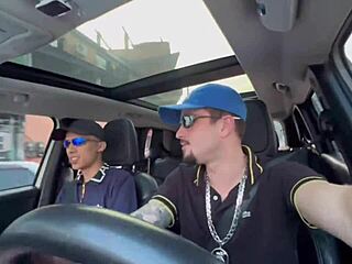 Did The Young Brazilian Amateur Give His Ass To The Black Uber Driver?