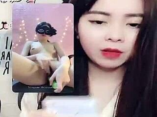 Jin xinh bunny in full face live show