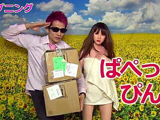 Asian Wife Unboxes Sexy Fuck Doll