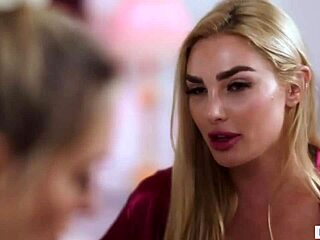 Hot nurse and roommate in high-definition lesbian sex video