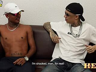 Emo Teen Takes Brazilian Double Penetration From Gossipy Neighbor