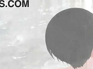 Anime girl Leo tries mixed bath in secluded hot spring without towel