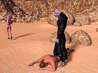 Walkthrough of the adult game Through spacetime 47 with a doggy style fuck scene