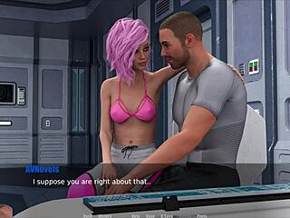 Walkthrough of the adult game Through spacetime 47 with a doggy style fuck scene