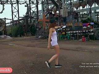 Jeny Smith, Show Your Camel Toe in Tight Suit