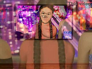 3D animated erotic video with edging theme and a hot scene with Shauna and John