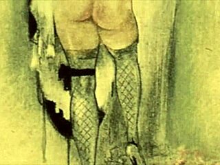 Vintage Erotic Illustration Of Interracial Hentai