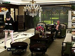 Fashion business with stretching scene