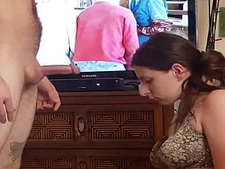 Sucking Cock Just to Pay Her Rent Amateurs Friend Cumshot Homemade Tits Blowjob Girlfriend Big Tits