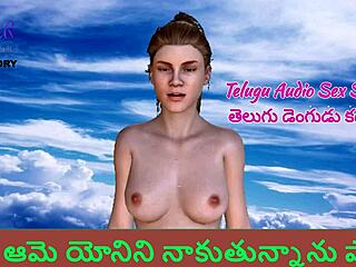 3D Indian Telugu audio sex story: Licking her vagina