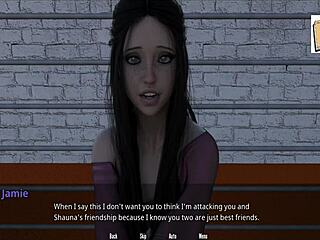 3D animated erotic video with Shauna playing basketball