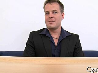 Hot gay scene with black dick and blow job contest