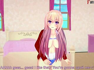 honami ichinose says, 'suck my feet and blowjob' in anime