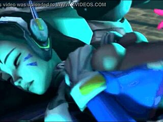 i love d va's double penetration