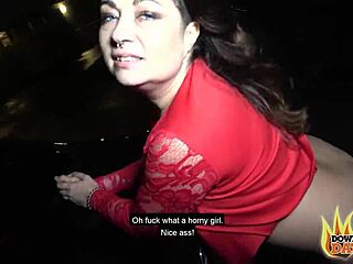 dtfdating public sex and car blowjob with hot brunette milf.