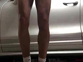 Gym workout turns into spying in the garage!