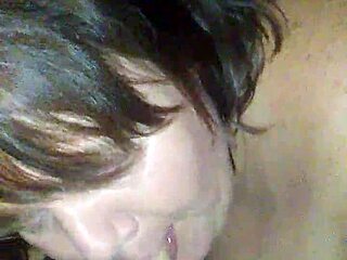 Just us two, me giving blowjob and swallowing cum in private. We explore more.