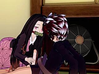 Tanjiro Nezuko Demon Slayer Hentai Sex Blowjob Handjob Cumshot