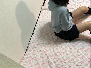 asian girl learns masturbation and cums hard