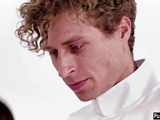 Teens fucked in virtual group sex.