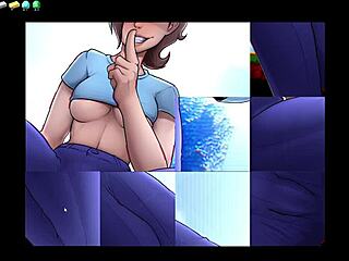 she slipped into hot underwear for a horny cosplay parody session