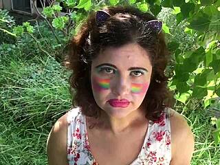 I dominate swallowing cum and piss after gagging on cock