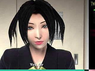 Δίδυμες σούκουμπους με τεράστια στήθη ρουφάνε μεγάλο πούτσο με σπέρμα σε στολή hentai