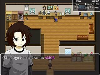 my college adventure in anime style with teacher and student