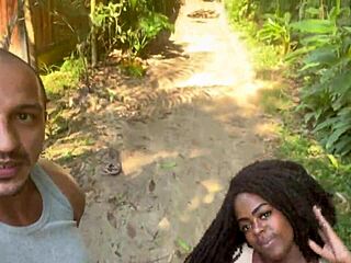 I and friend fucked hot black girl at waterfall