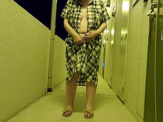 Chubby Asian MILF Excited By Outdoor Masturbation