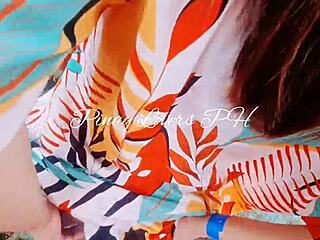 Risky public sex in amusement park with cute teen 18+