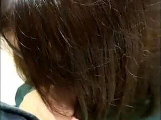 Exclamatory Scene Of College Couple Sex In Toilet! The Boy Gets Blowjob, Then Raw Insertion Standing, Ejaculation Outside, With Lewd In And Out!