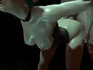 Pretty anime girl fucked hard from behind