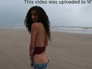 Manoella fernandes strips everything off on itanhaém beach