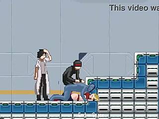 Cute Blonde in Hentai Sex with Men in Forby Act New Erotic Game