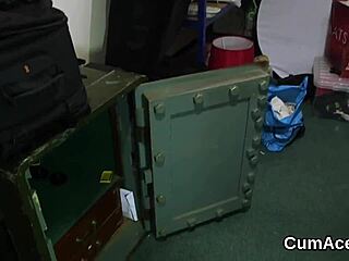 Nasty Centerfold Receives Jizz Load On Face And Gulps All Sperm